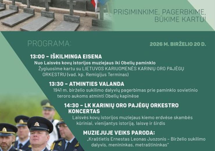 1941 m. Birželio sukilimo 85-ųjų metinių minėjimas