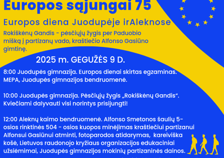 Euroрos diena Juoduрėje ir Aleknose