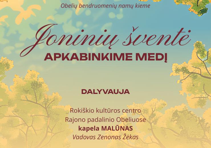 Joninių šventė APKABINKIME MEDĮ