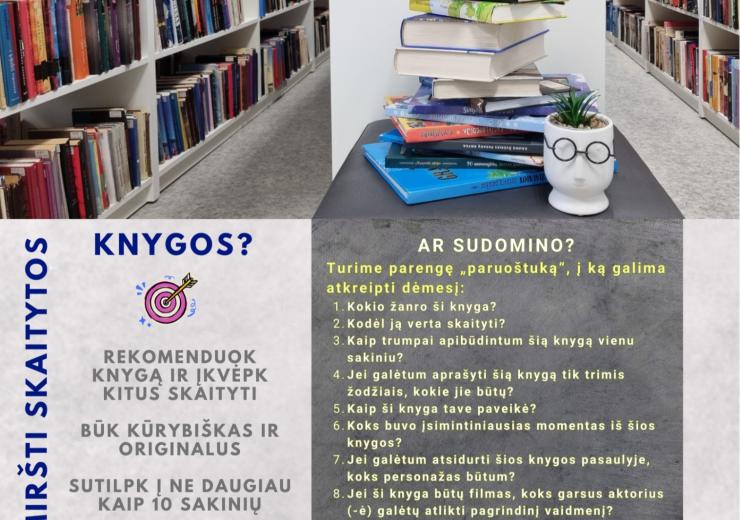 KNYGA, KURIĄ REKOMENDUOTUM PERSKAITYTI
