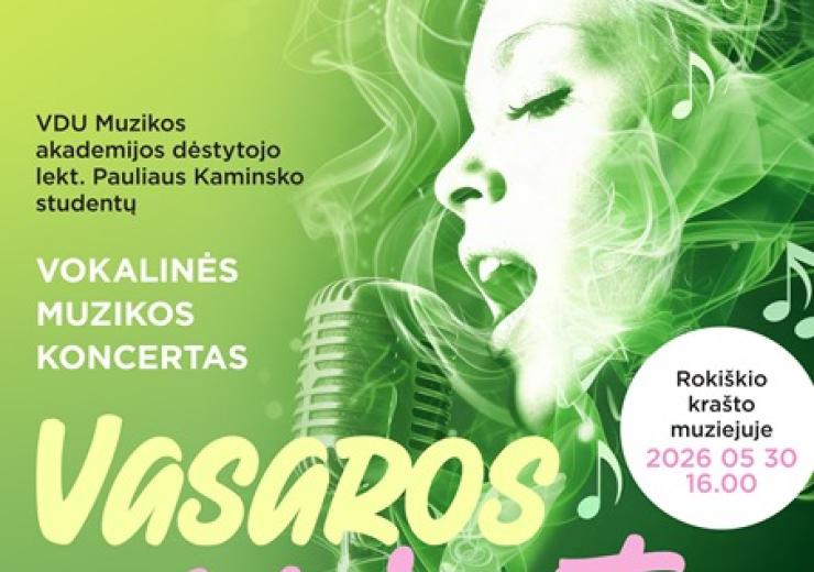 Vokalinės muzikos koncertas VASAROS NUOJAUTA