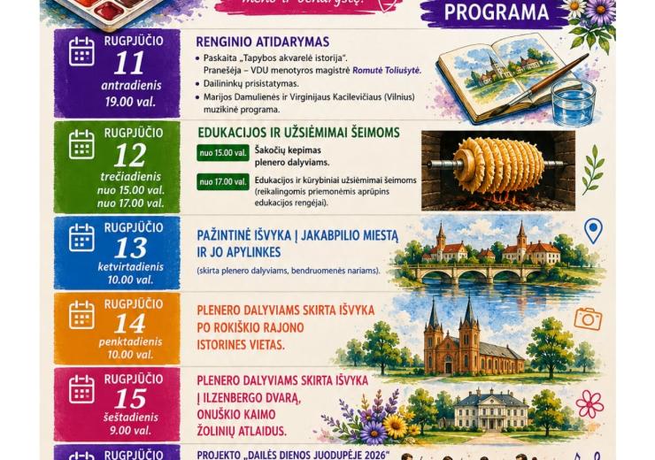 Dailės dienos Juodupėje 2026 m.