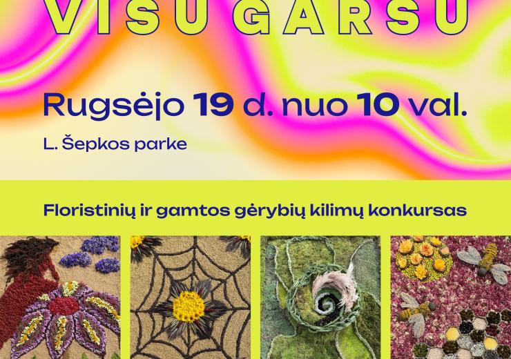  Rokiškis VISU GARSU – 527 miesto gimtadienis  pasipuoš floristinių ir gamtos gėrybių kilimais!
