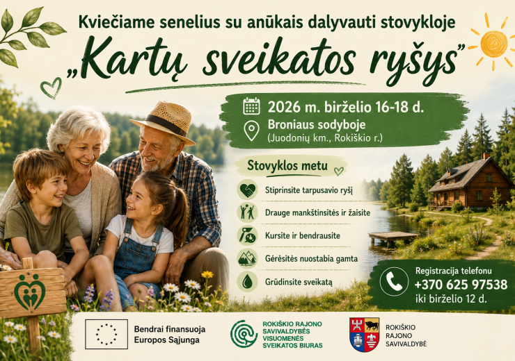 Kviečia senelius su anūkais dalyvauti stovykloje