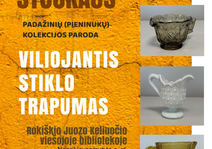 Kolekcininko Dano Stočkaus padažinių (pieninukų) kolekcijos paroda „Viliojantis stiklo trapumas“