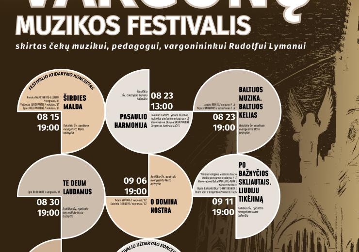 XXVII tarptautinis vargonų muzikos festivalis, skirtas čekų muzikui, pedagogui, vargonininkui Rudolfui Lymanui